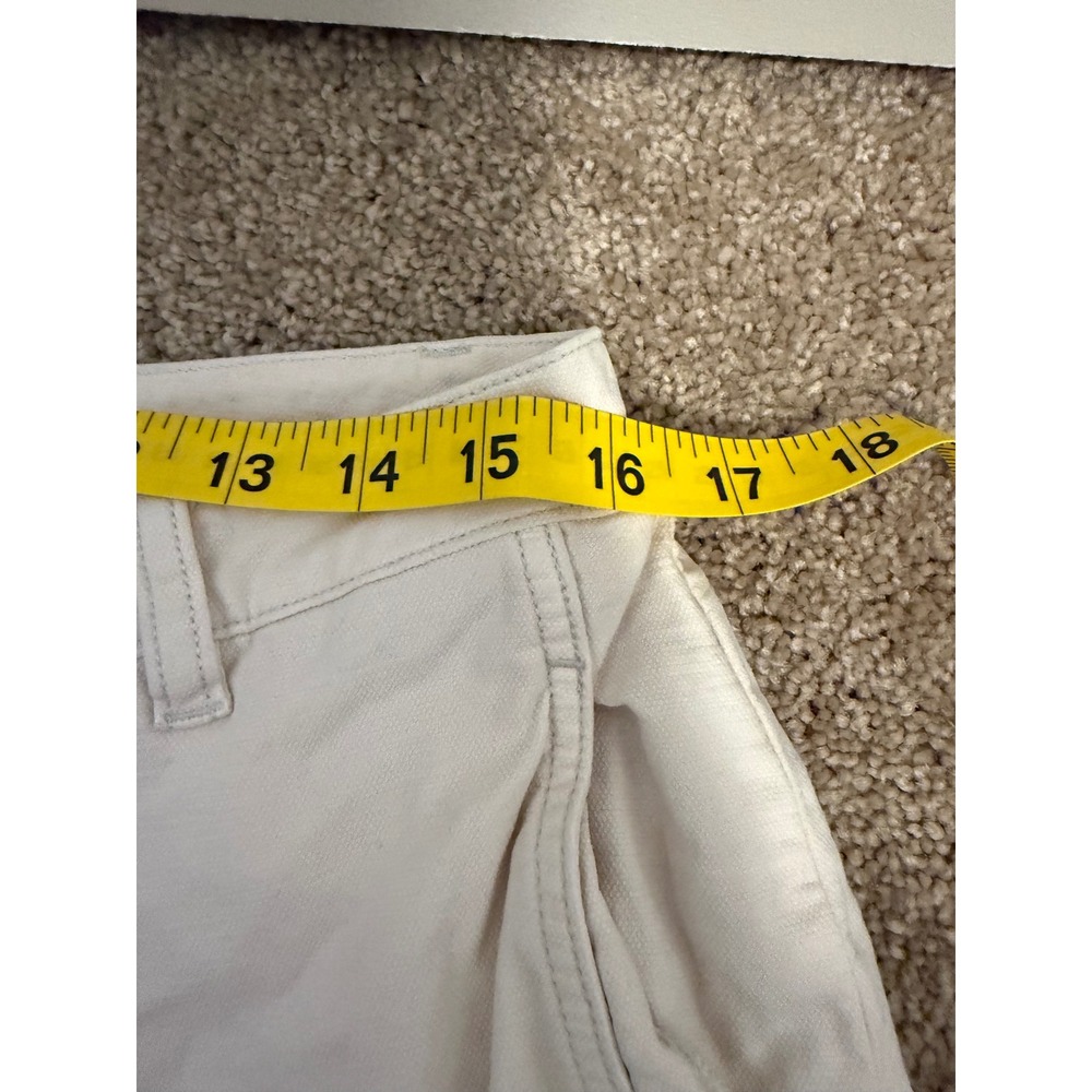 Eileen Fisher Pant Women 10 Cream Excellent Cotton Hemp Straight Leg Minimalist - Picture 5 of 9